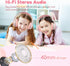 EarFun Kids Bluetooth Headphones, K2 Kids Headphones with Volume Limited, 40H Playtime, Foldable Over-Ear Headphones