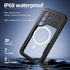 Samsung Galaxy S24 Ultra Waterproof Magnetic Case with Built-in Screen Protector, TPU Anti-Scratched Clear Case for Men