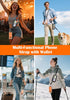 takyu 4-in-1 Clip and Go Strap for Phone with Wallet Crossbody, Adjustable Phone Lanyard with Detachable RFID Wallet