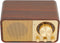 Yunseity Retro Wood Bluetooth Radio, Portable Speaker with Built-in Speakers, Vintage Design for Cafes, Restaurants