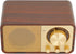 Yunseity Retro Wood Bluetooth Radio, Portable Speaker with Built-in Speakers, Vintage Design for Cafes, Restaurants