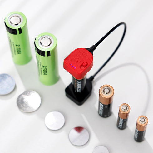 Kiorafoto CR2032, 3 CR2025 CR2450 LR44 1.5V 3V 3.7V Portable Magnetic Battery Tester for AA AAA C Compact Universal
