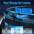 Multi Car Retractable Backseat Charger - 5 in 1 Charging Station Box for iPhone/Samsung, 60W Cigarette Lighter Adapter