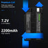 Neewer Rechargeable Li-ion Battery Replacement for Sony NP-F550/570 - Compatible with Field Monitor