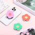 Weewooday 3 Pieces Phone Grip Holder - Daisy Flower Expandable Collapsible Self Adhesive Cute 2D Grip Stand Holders