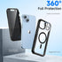 seacosmo Privacy Magnetic for iPhone 14/iphone 13 Case, with Built-in Privacy Screen Protector and Camera Lens Protector, Full Body Protection/Anti Peeping/Anti-Scratch, with iPhone 14/13 Case Magsafe