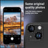 Korecase Metal Tempered Glass Camera Lens Protector for iPhone 14/14 Plus - Black, Rear Case Friendly Cover Film