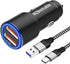 Car Charger Fast Charging for Moto G Stylus 5G 2021-2023, 30W Adapter Quick Charge 3.0 with 6FT USB Cable