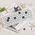 PBT Keycaps 120 Keys, Black White Cute Keycaps, Dye-Sublimation Puppy Comic Theme for Mechanical Keyboards
