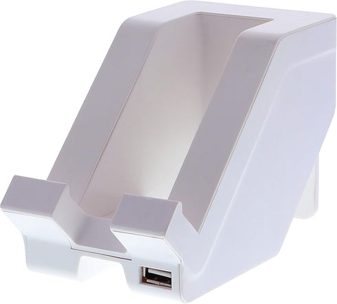 Bostitch Office Konnect USB Charging Phone Stand, Vertical or Horizontal Docking, White (KT-PHONE-WHITE)