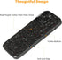 molzar Grip Series Case for iPhone 14 Pro Max, Real Forged Carbon Fiber, Wireless Charging Compatible (Glossy Black/Red)