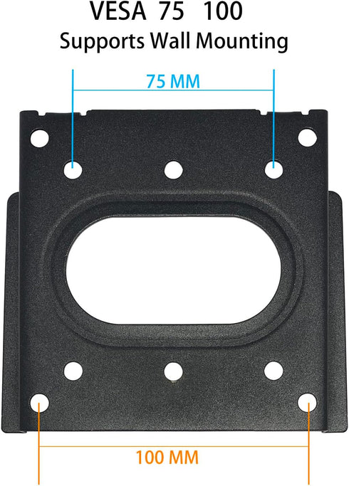Computer Wall Mount Mini PC VESA Mount TV Monitor Brackets, Easy Desk Compatible