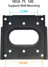 Computer Wall Mount Mini PC VESA Mount TV Monitor Brackets, Easy Desk Compatible