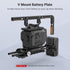 SmallRig Battery Plate with V-Lock Mount and Dual 15mm Rod Clamp for Camera Power Supply - 3016