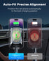 1Zero Auto Clamping Wireless Car Charger Sturdy Cup Holder Phone Mount 15W Fast Charging for iPhone 15 Pro Max Plus 14