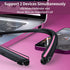 Neckband Bluetooth Headphones, Retractable Earbuds, IPX5 Sweatproof, Wireless Headset with Microphone, Noise Cancelling