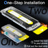 S26, 10-Second 9H 2-Pack JETech Screen Protector for Samsung Galaxy Easy Installation Kit with One-Step Alignment Tray