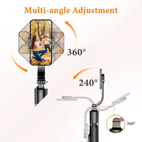 SelfieShow 62" 17 16 15 14 13 Aluminum Alloy Selfie Stick Phone Tripod with Wireless Remote Compatible with iPhone pro