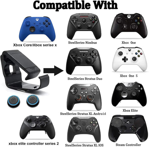 Controller Mobile Phone Holder/Cellphone Mount/Clip Compatible with Microsoft Xbox/Xbox One/Xbox Series X/S/Xbox Elite 1 /Series 2 /Steelseries Nimbus Controllers(not Controller