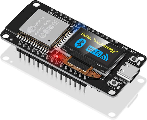 Meshnology ESP32 Development Board ESP-32S ESP-WROOM-32 mit 0.96 inch OLED Display 2.4GHz Dual-Mode