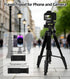 Artisorama 64 Tripod for Cell Phone & Camera,Multi-Angle Portable Tripods Stand, Sturdy & Stable Height Adjustable