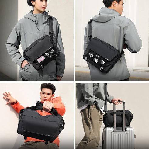 BP11 8L ULANZI Camera Sling Bag with Tripod Holder for Men Women, Lightweight Splash-proof DSLR/Mirrorless Anti-Theft