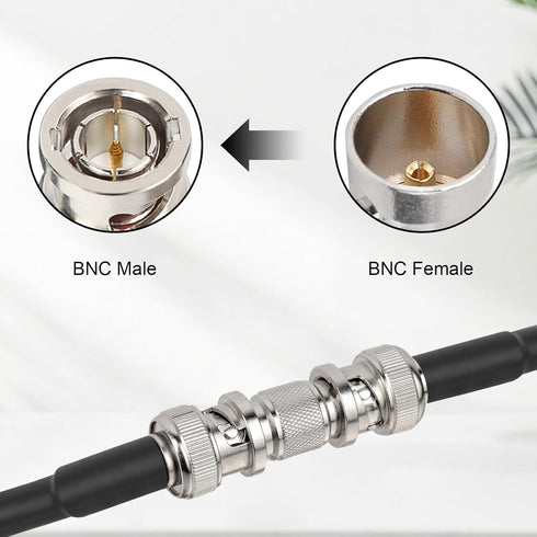 XRDS-RF SDI Connector, 4PCS 75 Ohm BNC Adapter, Female to Female Barrel Connector for HD-SDI/3G-SDI/4K/8K Video