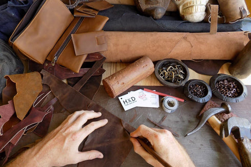 Hide & Drink All Purpose Utility & Charger Case for MacBook, iPad & Laptop, Handmade from Waxed Canvas (Charcoal Black)