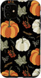 iPhone 11 Case - Autumn Falling Leaves and Pumpkin Spice Harvest, Happy Fall Design