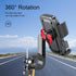 Bike Phone Holder, One Hand Operation and 360° Rotatable Phone Holder for Motorcycle and ATV Scooter, Compatible with