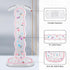 CamyCosy Headphone Stand Gaming Headset Holder for Desk, Clear Tulip Flowers Pattern Cellphone Stand for All Headphones