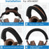 Geekria Flex Fabric Headband Cover for ATH-MSR7, Easy DIY Installation, Black