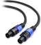 Cable Matters Premium Braided 12AWG Speaker Cable 6 ft Compatible with Speakon NL4FC Port