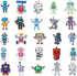 50Pcs Cute Robot Stickers, Science Theme Vinyl Waterproof Decals for Computer Skateboard Laptop Water Bottle Luggage