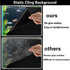 Fish Tank Aquarium Background - Black, Electrostatic Adhesion, Glue-Free, Easy Installation, Size 15.7 X 39 Inch