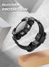 SUPCASE Heavy Duty Cover for Samsung Galaxy Watch 4 Classic 46mm (Unicorn Beetle Pro) with Adjustable Strap Band, Black
