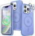 iPhone 13 Pro Case - Blue, Mil-Grade Shockproof, Strong Magnetic, with Screen & Camera Lens Protectors, Compatible with