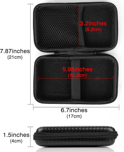 TOCCOOL 10000mAh, 20000mAh(Black) Solar Power Bank Carrying Case - Portable Hard Travel Storage Box for Solar Chargers