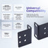 19" Rack Mount Kit for 17.3 inch Wide Switches - Compatible with Buffalo Tech, Dell, Cisco, and More