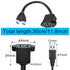 GINTOOYUN Dual USB 3.0 Cable - 2 Ports USB 3.0 Male to Female Extension Cable, Suitable for Various Occasions