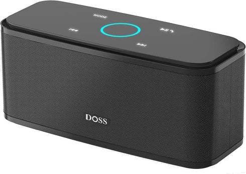 DOSS SoundBox Touch Wireless Bluetooth Speaker, 12W HD Sound, IPX5 Waterproof, 20H Playtime, Touch Control, Bluetooth