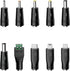 waremew 5V 5.5x2.1mm,with 10 2.5x0.7, 3.0x1.1, 3.5x1.35...) Universal Charger Power Cable, USB to DC Connectors