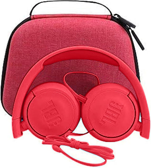 Aenllosi Hard Carrying Case for JBL JR 300BT/ JR 300 Kids On-Ear Wireless Headphones - Red