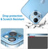 Dengduoduo 3 Pack 14 6.1" 14 6.7", 9H Tempered Glass Camera Lens Protector for iPhone & iPhone Plus Ultra HD, Hardness