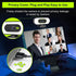 ToLuLu 1080P Webcam with Ring Light Microphone - Streaming Web Camera, Full HD Pro Camera for PC Mac Laptop Desktop