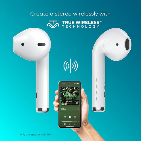 Coby True Wireless Bluetooth Speaker, 3W HQ Audio, Built-in FM Radio, Rechargeable Battery
