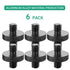 1/4 Male to 1/4 Male Tripod Screw Adapter for Camera Cage, Shoulder Mount, DSLR Mic Stand, 6 Pcs (Black)