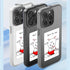 NFC Smart Ink Screen Phone Case for iPhone 15 PRO - Gray Protective Cover