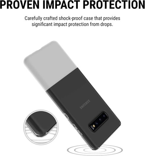 Incipio NGP Flexible Case - Clear for Samsung Galaxy S10+ with Shock-Absorbing Protection