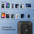 USB Wall Charger Surge Protector, Addtam 5 Outlet Extender with 4 USB Charging Ports, 3-Sided Power Strip Adapter